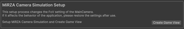 MiRZACameraSimulationSetup