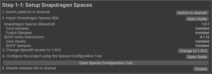SetupSnapdragonSpaces