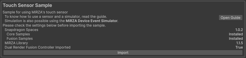 TouchSensorSample